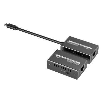 TT600TH - Extensor USB-C a HDMI / 4K 120 Hz / 18 Gbps / Alcance 60 m (196.9 ft) / HDR10 / HDCP 2.2 / Protección ESD ±8KV