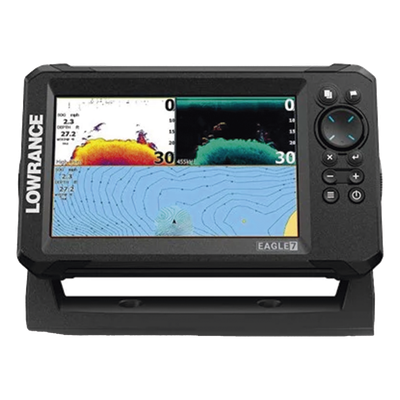 000-16311-001 - Eagle-7 ecosonda en pantalla horizontal IPS de 7 pulgadas, incluye transductor skimmer 50/200 kHz