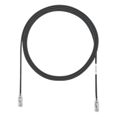 UTP28SP7BL - Cable de Parcheo UTP Cat6 / 28AWG Diámetro Reducido / 2.13 m (7 Pies) / Negro / CM-LSZH / PoE++