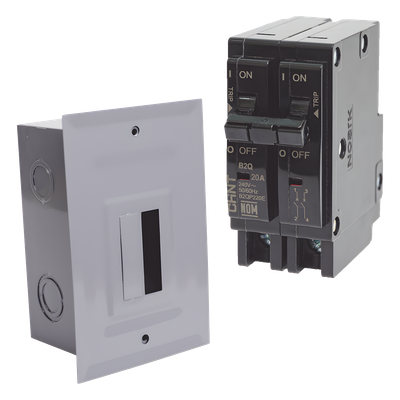 KITC2Q230E - Kit Centro de Carga para empotrar con 1 Interruptor Térmico de 2 Polos, 30Amp 120/240Vca 10kA.
