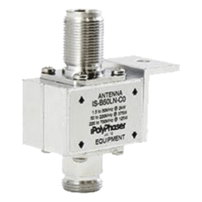 IS-B50LN-C0 - Protector Coaxial RF / 125-1000 MHz / 50 Ω / Conectores N Hembra / Bloqueo DC