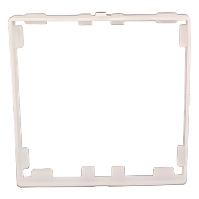 AS316 - Embellecedor para marco americano / Grado IP20 / Plástico de alta resistencia / Color blanco / Diseño modular