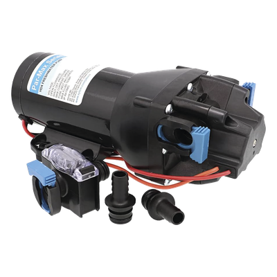 Q402J-115S-3A - Bomba a Presión / 24 Vca / 15 lpm (4 gpm) / 40 psi / Autocebante 1,5 m (4.9 ft) / Manguera 1/2" (13 mm)