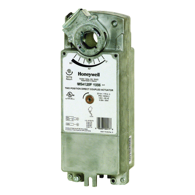 MS4120F1006/U - Actuador de dos posiciones / Acoplamiento directo / 120 VAC / Retorno por resorte 15 s / 175 lb-in a 350°F / Rotación CW/CCW / UL555S