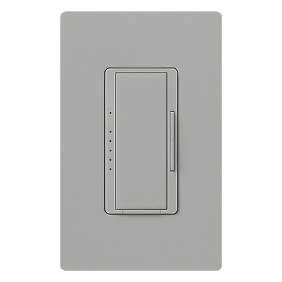 RRDPROGR - Atenuador de Pared Inalámbrico / 250 W LED/CFL / 500 W Incandescente / Neutro Opcional con RTISS / FASS / Radiofrecuencia 431-437 MHz / Alcance 9 m (29.5 ft) / Control Multiubicación