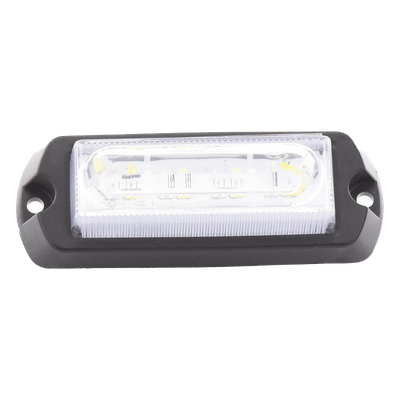 X13AW - Luz de Advertencia LED / 8 LED Ultra Brillantes / 23 Patrones de Destello / 10-30 VDC / 1A Máx. / Wig Wag / Montaje Permanente