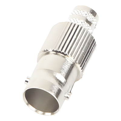 RFB-1724-Q - Conector Coaxial BNC Hembra / 75 Ohm / Anillo Plegable / RG-6/U / Níquel-Oro-Teflón / 25 mm