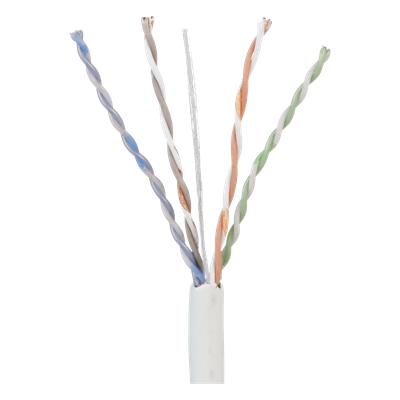 PUP5C04WH-F - Bobina UTP / Cat 5e / 24 AWG Cobre Sólido / CMP Plenum / 305 m (1000 pies) / 4 Pares / Blanco