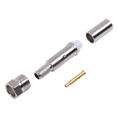 RFE-6050-C - Conector FME Hembra de Anillo Plegable para Cable RG-58/U, Níquel/ Oro/ Teflón.