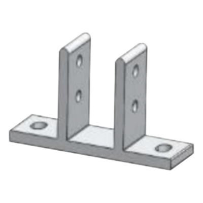 EPL-FFA40 - Fijador de Soporte / Aluminio Anodizado / Anticorrosivo / Universal 40 Pulgadas