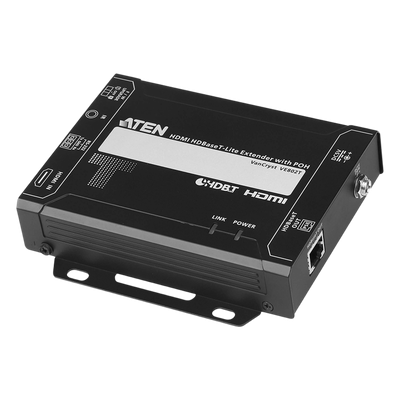 VE802T - Transmisor HDBaseT-Lite HDMI / PoH / 4K@60Hz a 35 m (Cat 5e/6) - 40 m (Cat 6a) / 1080p a 60 m (Cat 5e/6) - 70 m (Cat 6a) / HDBaseT Clase B / RS-232 e IR bidireccional / HDCP 2.2 / HDMI 2.0
