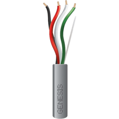 2115-1109 - Bobina de 305 m (1000 ft) / Cable para Alarma 4x18 AWG / Riser / Gris