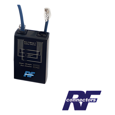 RFA-4218-20 - Probador de Cable / Continuidad UTP Cat5 / Batería 9V / 9 Conectores RF / LED Diagnóstico