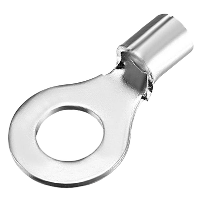 AE33461 - Terminal Tipo Ojo / Sin Aislar / 8 AWG / 1/4" (6.35 mm) / Cobre Estañado / Paquete 25 piezas