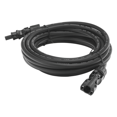 CBLMC42P5MBLKV2 - Cable Fotovoltaico / 2.5 m (8.2 ft) / 10 AWG / Terminales MC4 Macho-Hembra / 30A / Negro