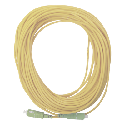 OFC-SC/APC-SC/APC-S-30-20 - Jumper de Fibra Óptica Simplex, Monomodo, con Conectores SC/APC-SC/APC, 20 metros