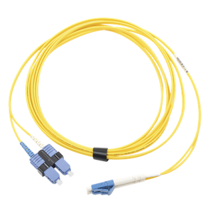 FJ2-LCUSCUL-03 - Jumper de Fibra Óptica / Monomodo OS2 / LC/UPC-SC/UPC Duplex / OFNR / 3 m (9.84 ft) / Amarillo