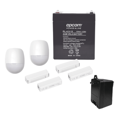 ACCALARMKIT1 - Kit de accesorios / Sistema de alarma cableado / Sensor de movimiento / Sirena / Multi-marca