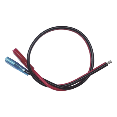 CBRNF1P30D - Cable Dual Polarizado / Calibre 18 AWG / 30 cm (0.98 pies) / Terminal F1 y Puntas Libres / Conexión a Baterías de Respaldo