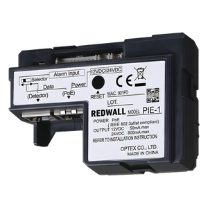 PIE1 - Codificador PoE IP / Conversión ASCII Redwall / 2x RJ45 Passthrough / -40 a +60°C / Caja Doble Grupo