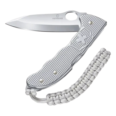 VM26 - Navaja Multifunción / Acero Inoxidable / Cachas Alox Acanaladas / Hoja Bloqueable / 136 mm / 186 g