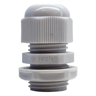 TXG-PG-12N - Conector Tipo Glándula / Rosca NPT 1/2" / Rango Cable 6-11 mm / Plástico Industrial / IP Aplicable