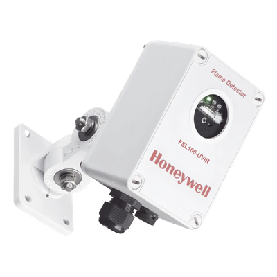 FSL100-UVIR-W - Detector de Flama UV/IR / Alcance 25 m / Salida 4-20 mA y Relés SPDT / ATEX 2/22, FM3260, EN54-10 / IP65 / Color Blanco