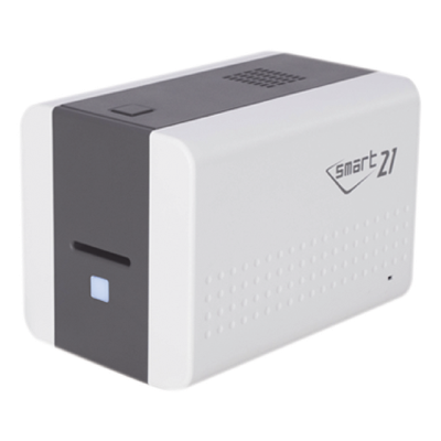 SMART21SK - Impresora de Tarjetas PVC / Semi-Automática Manual / Color y Monocromo 24 s / Resolución 300/600/1200 ppp / Borde a Borde / CR80 PVC y Poliéster