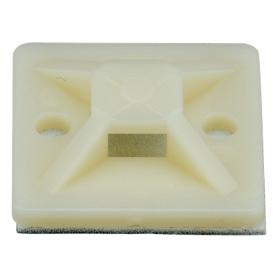 SMP16A-C - Montaje Adhesivo para Bridas / 25 x 25 mm (0.98 x 0.98 in) / Nylon 6.6 V-2 / 4 Vías / Interior y Exterior / Paquete 100 pz
