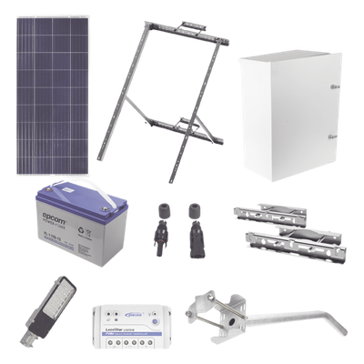 KIT-SL-30W - Kit de energía solar para alumbrado de 30 W