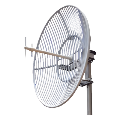 CRO-GP0809-23 - Antena Parabólica de Rejilla / 824-960 MHz / Banda 5 / 23 dBi / Apertura 12° / Resistencia Viento 216 km/h (134.2 mph)