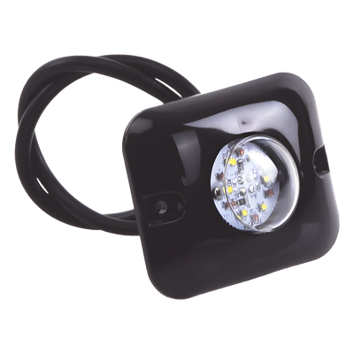 X1212RW - Kit de Luces LED Ocultas / 2 Lámparas 12 LED / Rojo-Claro / 10-24 VCC / 12 Patrones / 3.2 x 1.8 cm