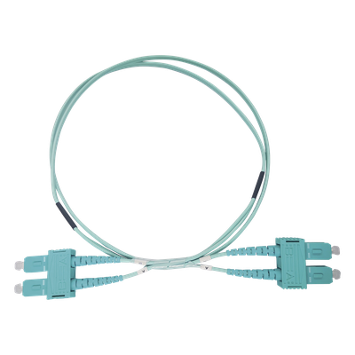 LP-FOM3-SCSC-R03 - Jumper de Fibra Óptica / OM3 50/125 / SC-SC Dúplex / OFNR Riser / 2.0 mm / 3 m (9.84 ft) / Aqua