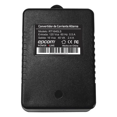 RT1640LS - Transformador / 16 VCA / 40 VA / 120 VCA Entrada / -10°C a 45°C / 102.5 x 68 x 58 mm