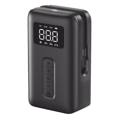 15951 - Inflador de Neumáticos | Compresor de Aire Portátil | Bomba de Aire de 150 PSI | Flujo de Aire de 15L/Min | Con Batería Integrada | Cuenta con Luz LED | Ideal para coches, bicicletas, pelotas de motocicleta.