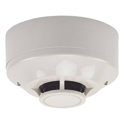 W-H355 - Detector de Calor Inalámbrico Direccionable / Temperatura Fija 135 °F (57 °C) / Red Mallada Clase A 902-928 MHz / Topología Padre-Hijo con Repetidor / Base y Baterías Incluidas