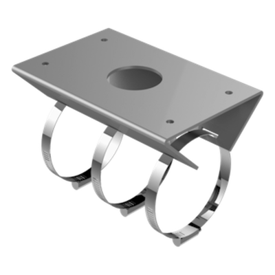 DS-1684ZJ-P - Montaje de Poste para Exterior / Brazo Extensible 305mm (12 pulgadas) / Aleación de Aluminio / IP66 / Compatible con 30+ Modelos PTZ