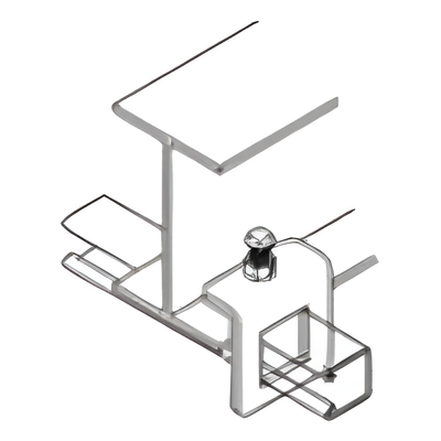 ANC-HU14 - Mordaza Tipo Ventana / Perfil Unicanal 4x4 / Acero AISI 1018 / Carga 200 kg / 1.3x3.5x3.3 in
