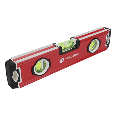 PST-H080-01 - Nivel Magnético Torpedo / 9" (228 mm) / Triple Burbuja / Exactitud 1.0 mm/m / Aluminio con TPR