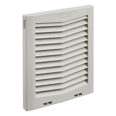HG1000404 - Rejilla de Escape con Filtro / IP54 / Flujo 484 CFM / Instalación Click-Fit / 10 in (254 mm) / Plástico RAL 7035