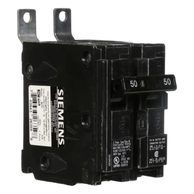 B250S - Interruptor Termomagnético / 2 Polos / 50 A / 120/240 V AC / 10 kA / Conexión por Tornillos
