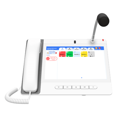 A320IW - Teléfono IP Empresarial / 20 Líneas SIP / Pantalla Táctil 10.1' HD / Wi-Fi 5 / Bluetooth 4.2 / PoE / Multicast Voceo / Cámara Full HD / 116 Teclas DSS