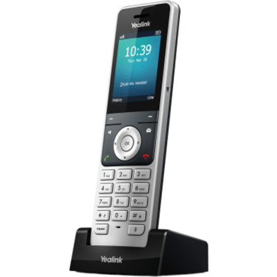 W56H - Teléfono Inalámbrico DECT Yealink W56H para Bases W70B W80 y W90 con Pantalla a Color Audio HD y Batería de 30 Horas