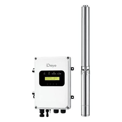 SP800DC - Bomba Solar Sumergible / 800 W (1 HP) / Motor DC de Imanes Permanentes / Voltaje Operativo 30-110 Vcd / Controlador Integrado IP65 / Acero Inoxidable 304