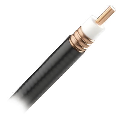 AVA550FXFT - Cable Coaxial HELIAX 7/8 / Cobre Corrugado / 50 Ohms / 28 mm OD / 91% Velocidad de Señal / 0.92 ft (0.28 m) Diámetro
