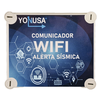 YAS-WIFI - Comunicador WiFi para Alerta Sísmica / 2.4 GHz / 802.11 b/g/n / 2 Salidas de Contacto Seco / 12 VCD