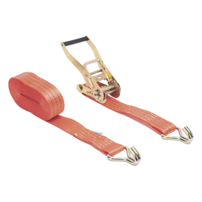 PST-S020-02 - Eslinga Sintética / Ancho 50 mm / Longitud 10 m (32.8 ft) / Gancho y Tensor Metálico / 15,000 N Capacidad / 30,000 N Ruptura