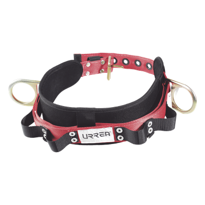 SYS-USC01M - Cinturón de Seguridad para Liniero / Talla 40 / Neopreno de Alta Tensión / Nylon 4" Acolchonado / 4 Compartimentos / ANSI A10.14 y Z359.1 / Dos Anillos Tipo D