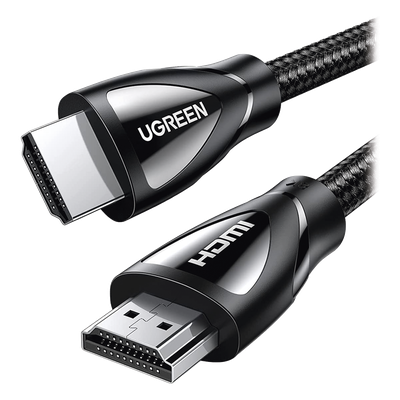 80404 - Cable HDMI 2.1 de Nylon Trenzado / 3 Metros / 8K@60Hz/4K@120Hz / eARC (Canal de Retorno de Audio / HDR10+ / VVR / HEC (Canal Ethernet HDMI) / ALLM / 3D / Dolby Atmos / Dolby Visión / 48 Gbps / Mayor Duración.