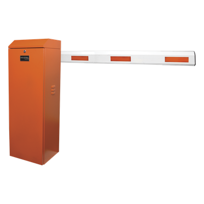 KIT-XBS-RNB - Kit de Barrera Vehicular Derecha Color Naranja y Brazo Ajustable de 3.6 a 5.5 m